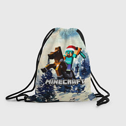 Рюкзак-мешок Зимний Майнкрафт, цвет: 3D-принт