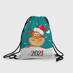 Рюкзак-мешок 2021 Год быка, цвет: 3D-принт