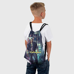 Рюкзак-мешок Jackie Welles Cyberpunk, цвет: 3D-принт — фото 2