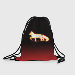 Рюкзак-мешок Светящаяся лиса, цвет: 3D-принт