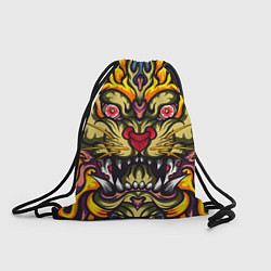 Рюкзак-мешок Абстракция тигр, цвет: 3D-принт