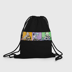 Рюкзак-мешок Genshin Impact - Полоса, цвет: 3D-принт