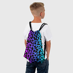 Рюкзак-мешок Неоновый градиент, цвет: 3D-принт — фото 2