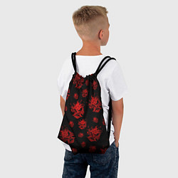 Рюкзак-мешок RED SAMURAI PATTERN, цвет: 3D-принт — фото 2