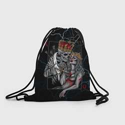 Рюкзак-мешок The Skull King and Queen, цвет: 3D-принт