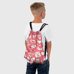 Рюкзак-мешок Valentines Pattern, цвет: 3D-принт — фото 2