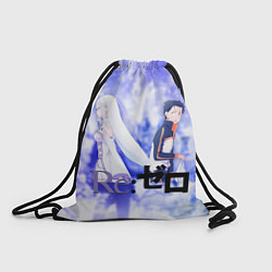 Рюкзак-мешок Эмилия и Субару, цвет: 3D-принт