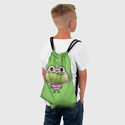 Рюкзак-мешок Стеклянная лягушка, цвет: 3D-принт — фото 2