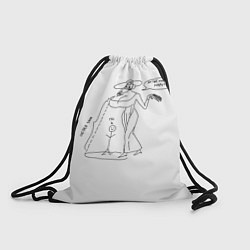 Рюкзак-мешок Леди Димитреску мемный прикол, цвет: 3D-принт