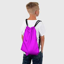 Рюкзак-мешок Маджента без рисунка, цвет: 3D-принт — фото 2