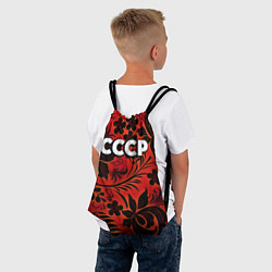Рюкзак-мешок СССР хохлома, цвет: 3D-принт — фото 2