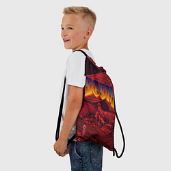 Рюкзак-мешок DOOM ДУМ S, цвет: 3D-принт — фото 2