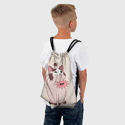 Рюкзак-мешок Pop Cat, цвет: 3D-принт — фото 2