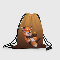 Рюкзак-мешок Взрывной характер милого лиса, цвет: 3D-принт