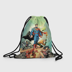 Рюкзак-мешок Лига Справедливости, цвет: 3D-принт