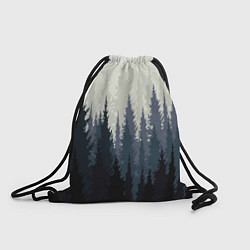 Рюкзак-мешок Лес, цвет: 3D-принт