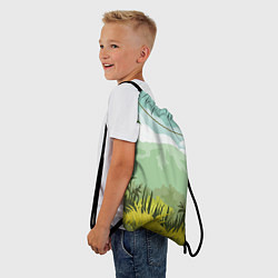 Рюкзак-мешок Тропики, цвет: 3D-принт — фото 2