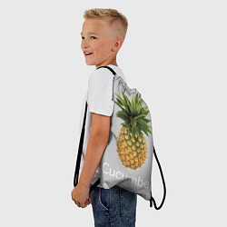 Рюкзак-мешок Pineapple cucumber, цвет: 3D-принт — фото 2