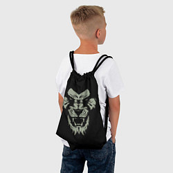 Рюкзак-мешок Сердитый лев, цвет: 3D-принт — фото 2
