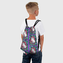 Рюкзак-мешок Маленькие Единорожки, цвет: 3D-принт — фото 2