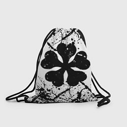 Рюкзак-мешок Черный клевер,, цвет: 3D-принт
