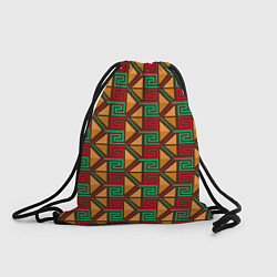 Рюкзак-мешок Узор коренных индейцев америки, цвет: 3D-принт