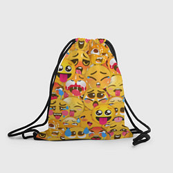Рюкзак-мешок AHEGAO EMOJI, цвет: 3D-принт
