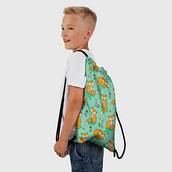 Рюкзак-мешок Лиса с Грибами, цвет: 3D-принт — фото 2