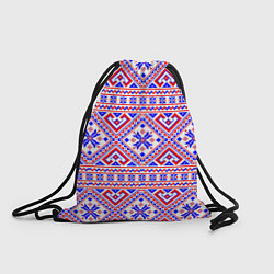 Рюкзак-мешок Русские народные узоры, цвет: 3D-принт