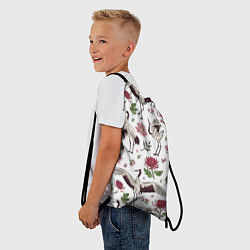 Рюкзак-мешок Узор с журавлями, цвет: 3D-принт — фото 2