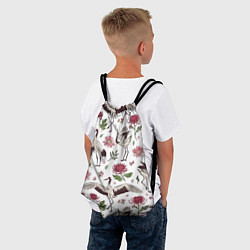 Рюкзак-мешок Узор с журавлями, цвет: 3D-принт — фото 2