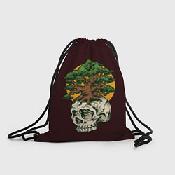 Рюкзак-мешок Дерево растущее из черепа, цвет: 3D-принт