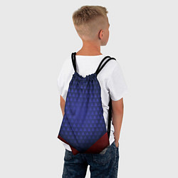 Рюкзак-мешок Blue abstract, цвет: 3D-принт — фото 2