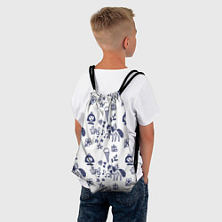 Рюкзак-мешок Девчачий дудл, цвет: 3D-принт — фото 2