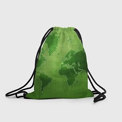 Рюкзак-мешок Карта мира, цвет: 3D-принт