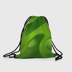 Рюкзак-мешок 3d Green abstract, цвет: 3D-принт