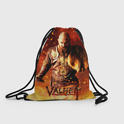 Рюкзак-мешок Valheim Викинг в огне, цвет: 3D-принт