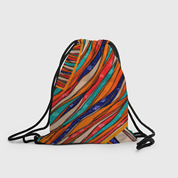 Рюкзак-мешок Абстрактное течение, цвет: 3D-принт