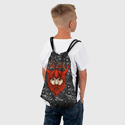 Рюкзак-мешок Valheim красный викинг, цвет: 3D-принт — фото 2