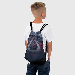 Рюкзак-мешок Валькнут, цвет: 3D-принт — фото 2