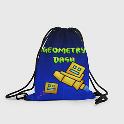 Рюкзак-мешок GEOMETRY DASH ГЕОМЕТРИ ДАШ, цвет: 3D-принт