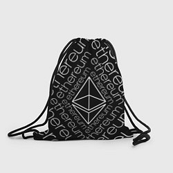 Рюкзак-мешок ETHEREUM ЭФИРИУМ ЭФИР, цвет: 3D-принт