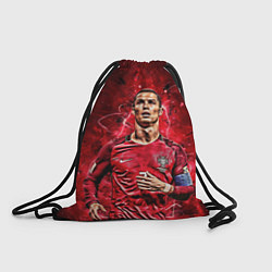 Рюкзак-мешок Cristiano Ronaldo Portugal, цвет: 3D-принт