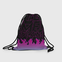 Рюкзак-мешок РОЗОВОЕ ПЛАМЯ PINK FLAME, цвет: 3D-принт