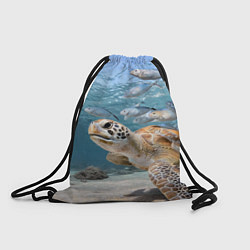 Рюкзак-мешок Морская черепаха, цвет: 3D-принт