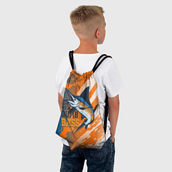 Рюкзак-мешок Туристическая рыбалка, цвет: 3D-принт — фото 2