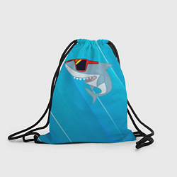Рюкзак-мешок Акула в очках, цвет: 3D-принт