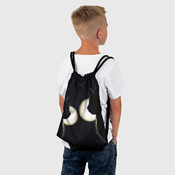 Рюкзак-мешок Пара Силуэты черных кошек, цвет: 3D-принт — фото 2