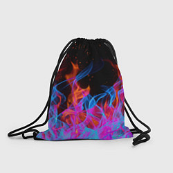 Рюкзак-мешок ТРИ ОГНЯ FIRE СИНИЙ ОГОНЬ, цвет: 3D-принт