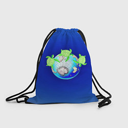 Рюкзак-мешок Карта путешествий, цвет: 3D-принт